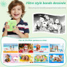 Appareil Photo Instantané Enfants,1080P Appareil Photo Enfant avec 5 Rouleaux de Papier,Carte 32GB et Stylos de Couleur,Appareil