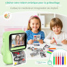 Appareil Photo Instantané Enfants,1080P Appareil Photo Enfant avec 5 Rouleaux de Papier,Carte 32GB et Stylos de Couleur,Appareil