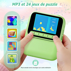 Appareil Photo Instantané Enfants,1080P Appareil Photo Enfant avec 5 Rouleaux de Papier,Carte 32GB et Stylos de Couleur,Appareil