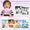 Appareil Photo Instantané Enfants,1080P Appareil Photo Enfant avec 5 Rouleaux de Papier,Carte 32GB et Stylos de Couleur,Appareil