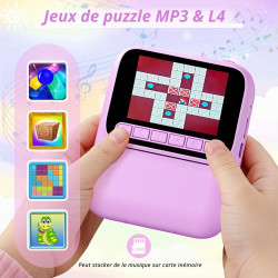 Appareil Photo Instantané Enfants,1080P Appareil Photo Enfant avec 5 Rouleaux de Papier,Carte 32GB et Stylos de Couleur,Appareil