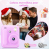 Appareil Photo Instantané Enfants,1080P Appareil Photo Enfant avec 5 Rouleaux de Papier,Carte 32GB et Stylos de Couleur,Appareil