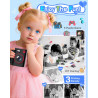 Appareil Photo Instantané Enfants, 1080P Appareil Photo Numérique Enfant & Caméra Vidéo avec Carte de 32GB & Papier d'impression
