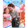 Appareil Photo Instantané Enfants, 1080P Appareil Photo Numérique Enfant & Caméra Vidéo avec Carte de 32GB & Papier d'impression