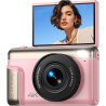Appareil Photo Numérique 4K Digital: 64MP Appareil Photo Compact pour Vidéo avec Écran 3" Abattable 180° Digital Camera Zoom 16X