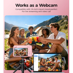 Appareil Photo Numérique 4K Digital: 64MP Appareil Photo Compact pour Vidéo avec Écran 3" Abattable 180° Digital Camera Zoom 16X