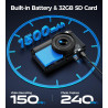 Appareil Photo Numérique 4K Digital: 64MP Appareil Photo Compact pour Vidéo avec Écran 3" Abattable 180° Digital Camera avec Zoo