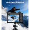 Appareil Photo Numérique 4K Digital: 64MP Appareil Photo Compact pour Vidéo avec Écran 3" Abattable 180° Digital Camera avec Zoo