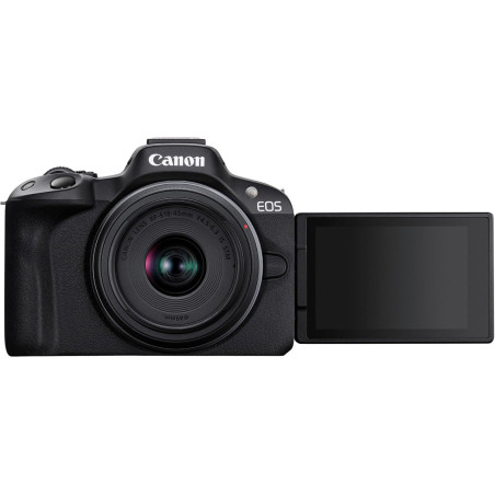 Canon EOS R50 Appareil Photo Hybride + Objectif RF-S 18-45mm is STM - Appareil Photo numérique avec autofocus + détection de scè