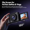 Appareil Photo Numérique 4K Digital: 50MP Appareils Numérique avec Écran Rabattable 180° - Camera pour Vlog avec Carte 32GB - po