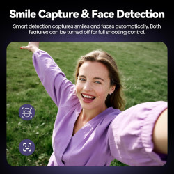 Appareil Photo Numérique 4K Digital: 50MP Appareils Numérique avec Écran Rabattable 180° - Camera pour Vlog avec Carte 32GB - po
