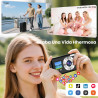 Appareil Photo Numérique avecà Double Écran - 48MP HD 4k Digital Caméra, Appareil Photo Compact Portable avec Zoom Numérique 18X