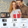 Appareil Photo Numérique avecà Double Écran - 48MP HD 4k Digital Caméra, Appareil Photo Compact Portable avec Zoom Numérique 18X