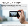 RICOH GR IV HDF, modèle amélioré du GR IV avec filtre de diffusion intégré. Appareil photo numérique compact haut de gamme ultim