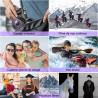 Appareil Photo numérique 4K 64MP avec WiFi écran Rabattable 180 degrés Zoom numérique 16x Double Batterie Carte SD 32 Go Chargeu