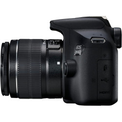 Canon EOS 2000d | Appareil Photo Réflex + (APS-C, 24.1 MP, WiFi, Full HD) + Objectif EF-S 18-55mm f/3,5-5,6 DC III, Noir