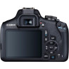 Canon EOS 2000d | Appareil Photo Réflex + (APS-C, 24.1 MP, WiFi, Full HD) + Objectif EF-S 18-55mm f/3,5-5,6 DC III, Noir