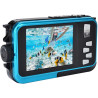 AgfaPhoto Realishot WP8000 - Appareil Photo Numérique Étanche, 3m/10, 24 MP, Vidéo Full HD, Double écran LCD, Zoom Digital 16x, 
