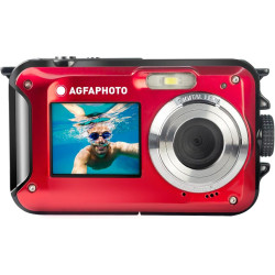 AgfaPhoto Realishot WP8000 - Appareil Photo Numérique Étanche, 3m/10, 24 MP, Vidéo Full HD, Double écran LCD, Zoom Digital 16x, 