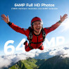 4K Appareil Photo Numérique Compact: 64MP Digital Camera avec 16X Zoom IPS Écran Rabattable Camescope - Cadeau pour Débutants En