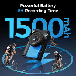 4K Appareil Photo Numérique Compact: 64MP Digital Camera avec 16X Zoom IPS Écran Rabattable Camescope - Cadeau pour Débutants En