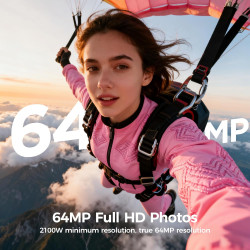 4K Appareil Photo Numérique Compact: 64MP Digital Camera avec 16X Zoom IPS Écran Rabattable Camescope - Cadeau pour Débutants En