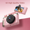 4K Appareil Photo Numérique Compact: 64MP Digital Camera avec 16X Zoom IPS Écran Rabattable Camescope - Cadeau pour Débutants En