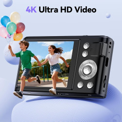 Appareil Photo Numérique Compact: 16X Zoom 48MP Digital Camera - Appareils Numérique Enfant 1080P Camera Vlog - Appareil Photo N