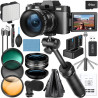 8K Appareils Photo numériques pour la Photographie, 64MP pour Vlogging Youtube avec poignée de Microphone et de trépied, caméra 