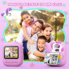 Appareil Photo Instantané Enfants, CAMCLID 2,4" Écran Appareil Photo Numérique Enfant avec Carte TF 32GB et Papier Photo Imprimé