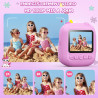 Appareil Photo Instantané Enfants, CAMCLID 2,4" Écran Appareil Photo Numérique Enfant avec Carte TF 32GB et Papier Photo Imprimé