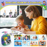 CAMCLID Appareil Photo Instantané Enfants, 12MP/1080P Appareils Photo Numérique Enfants avec Carte 32G et 3 Rouleaux de Papier, 