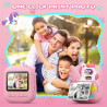 Appareil Photo Instantané Enfants, CAMCLID 2,4" Écran Appareil Photo Numérique Enfant avec Carte TF 32GB et Papier Photo Imprimé