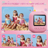 Appareil Photo Instantané Enfants, CAMCLID 2,4" Écran Appareil Photo Numérique Enfant avec Carte TF 32GB et Papier Photo Imprimé