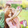 Appareil Photo Instantané Enfants, CAMCLID 2,4" Écran Appareil Photo Numérique Enfant avec Carte TF 32GB et Papier Photo Imprimé