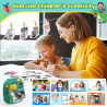 CAMCLID Appareil Photo Instantané Enfants, 12MP/1080P Appareils Photo Numérique Enfants avec Carte 32G et 3 Rouleaux de Papier, 