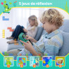 CAMCLID Appareil Photo Instantané Enfants, 12MP/1080P Appareils Photo Numérique Enfants avec Carte 32G et 3 Rouleaux de Papier, 