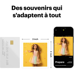 Kodak Mini Shot 3 Retro Cadeau Noel, Appareil Photo Instantané Vintage avec Imprimante Photo Portable, 76x76 mm, Technologie 4Pa