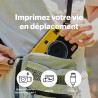 Kodak Mini Shot 3 Retro Cadeau Noel, Appareil Photo Instantané Vintage avec Imprimante Photo Portable, 76x76 mm, Technologie 4Pa