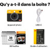 KODAK Mini Shot 3 Retro 4Pass 2-in-1 Appareil Photo Instantané et Imprimante Photo Portable (7,6x7,6cm) + Paquet avec 38 Feuille