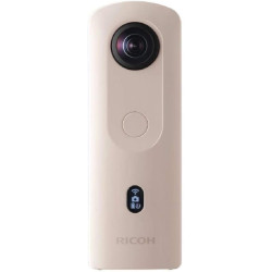 Ricoh theta sc2 beige camera 360° vidéo 4k avec stabilisation haute résolution d'image transfert de données haute vitesse captur