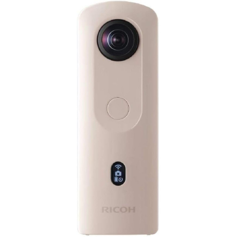 Ricoh theta sc2 beige camera 360° vidéo 4k avec stabilisation haute résolution d'image transfert de données haute vitesse captur