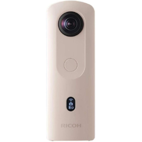 Ricoh theta sc2 beige camera 360° vidéo 4k avec stabilisation haute résolution d'image transfert de données haute vitesse captur