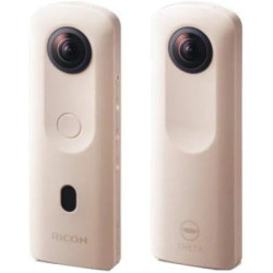 Ricoh theta sc2 beige camera 360° vidéo 4k avec stabilisation haute résolution d'image transfert de données haute vitesse captur