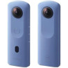 RICOH Theta SC2 Blanc Camera 360° Video 4K avec stabilistation Haute résolution d'image Transfert de données Haute Vitesse Captu