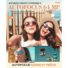 NBD Appareil Photo Numérique 5K 64MP avec Autofocus, Zoom Numérique 18x, Écran IPS 3" Orientable 180°, Design Rétro Élégant, Car