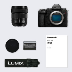 Panasonic Lumix S5M2 - Appareil Photo Hybride Plein Format + Objectif Lumix S 20-60mm F3.5-5.6 (24MP, AF Phase, Double Stab, Vid