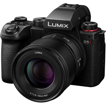 Panasonic Lumix S5M2 - Appareil Photo Hybride Plein Format + Objectif Lumix S 50mm F1.8 (24MP, AF Phase, Double Stabilisation, V