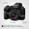 Panasonic DC-S5M2N-PACK LUMIX S5M2E Appareil Photo Plein Format 24,2Mpx, Enregistrement Open Gate, Phase Hybrid AF, Active I.S.,