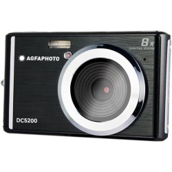 AgfaPhoto Realishot DC5200 - Appareil Photo Compact, 21MP, Ecran LCD 2,4", Zoom Digital 8X, Vidéo HD 720p, Batterie Lithium, Car
